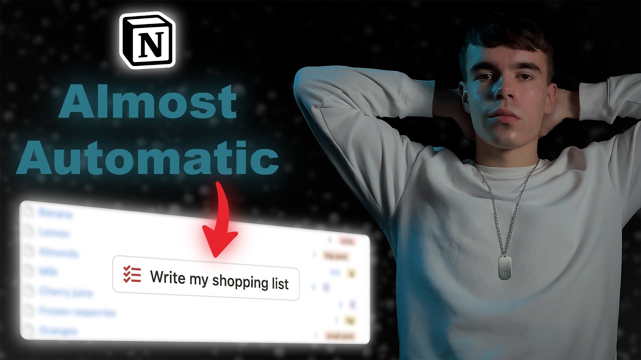 Perfect Notion Grocery list Tutorial + Free Template
