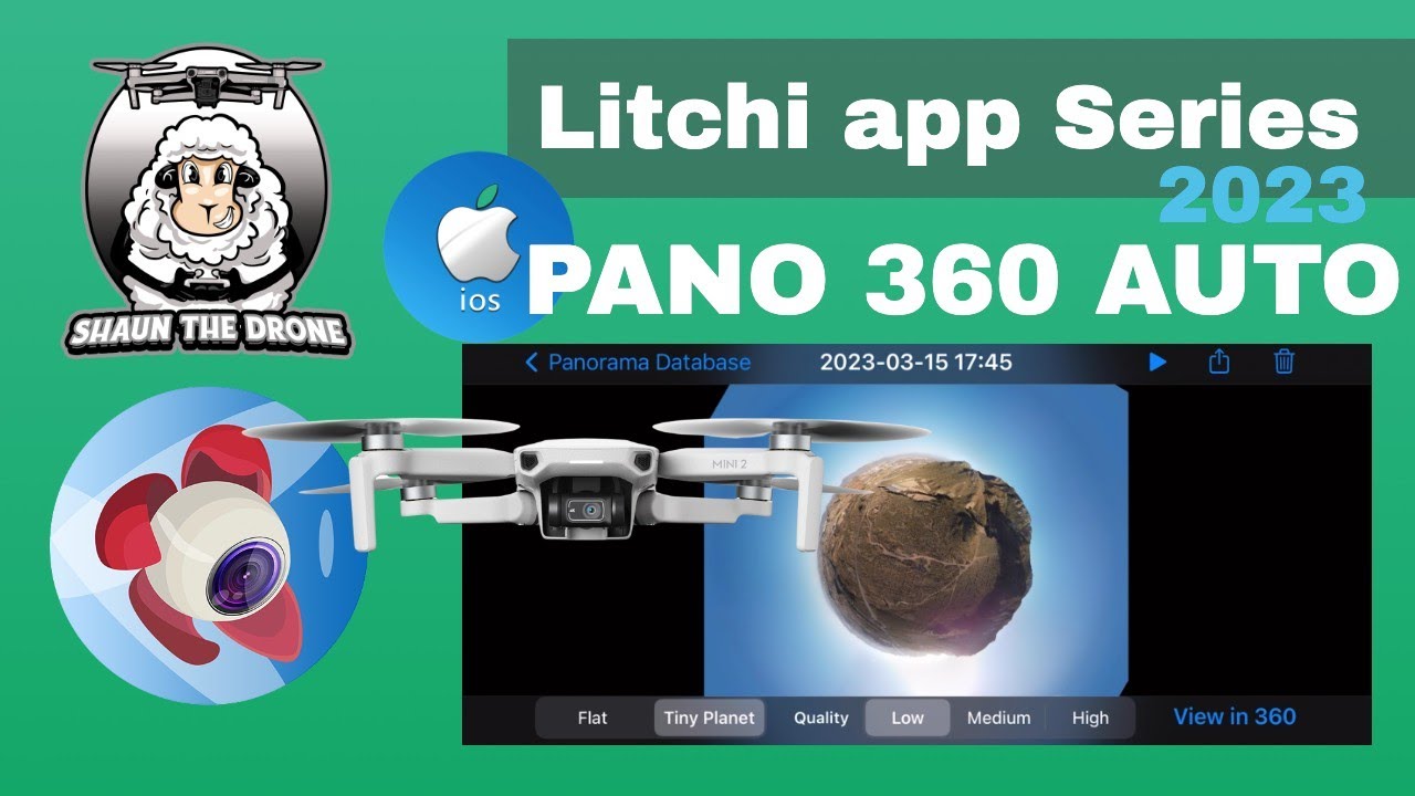 How to tutorial Litchi app Pano DJI Mini 2 #shaunthedrone
