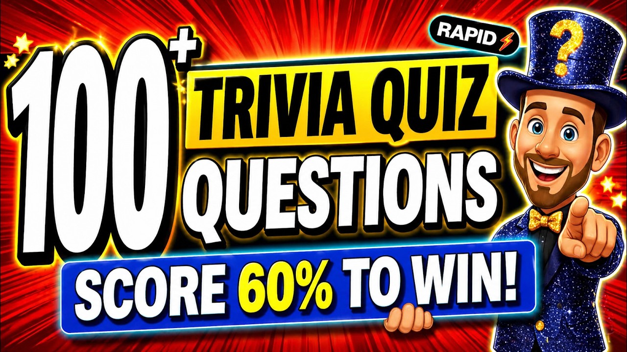 150 LIGHTNING Questions EVERYONE Should Beat ⚡FUN QUICKFIRE Trivia Quiz Challenge!