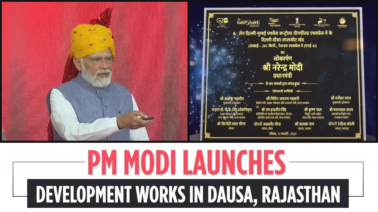 PM Modi launches development works in Dausa, Rajasthan