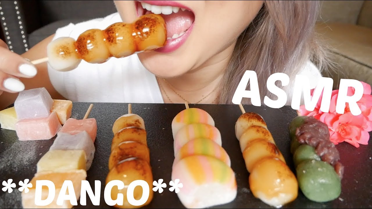 **DANGO** ASMR Extreme Soft Chewy Eating Sounds | N.E Let's Eat