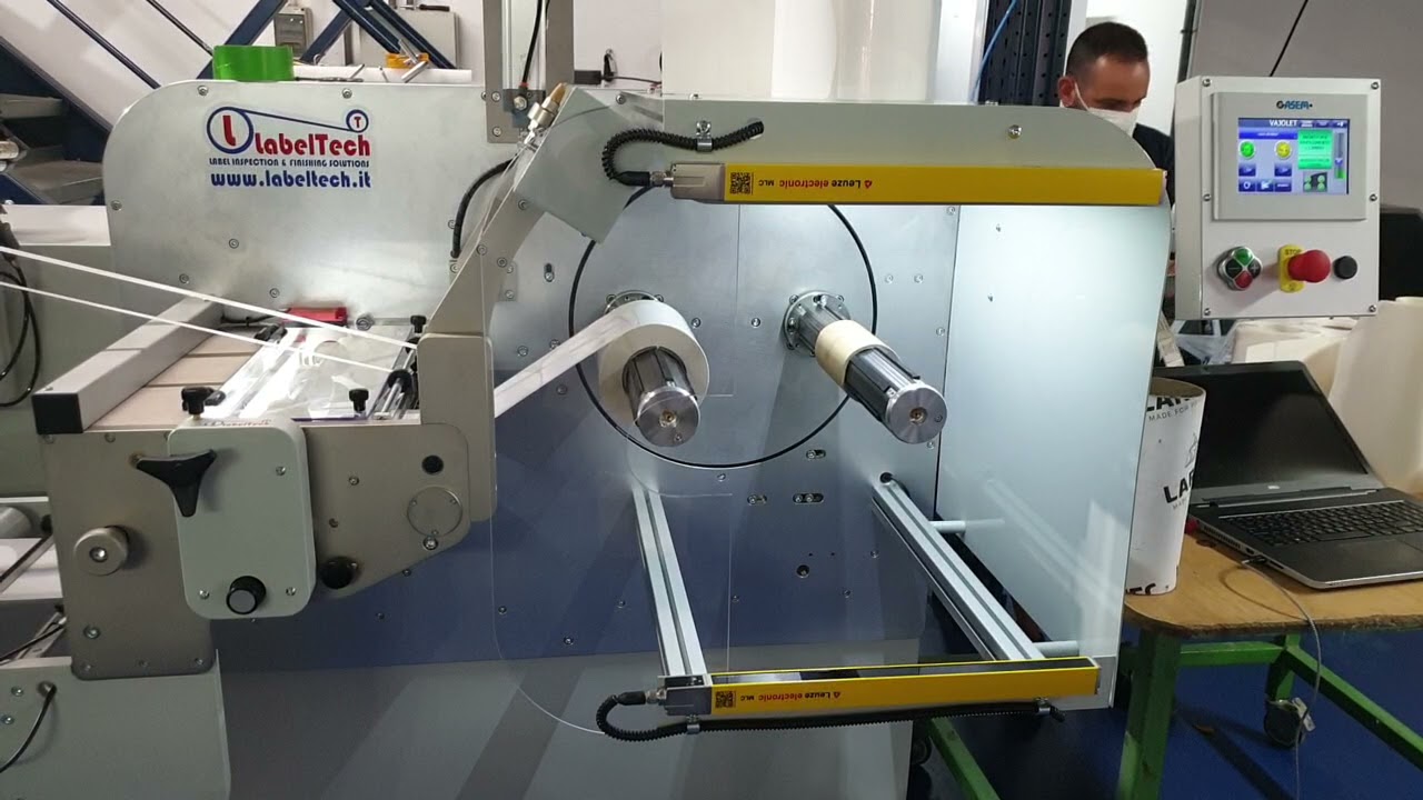 STELVIO rotary die cut with VAJOLET semi automatic turret rewinder