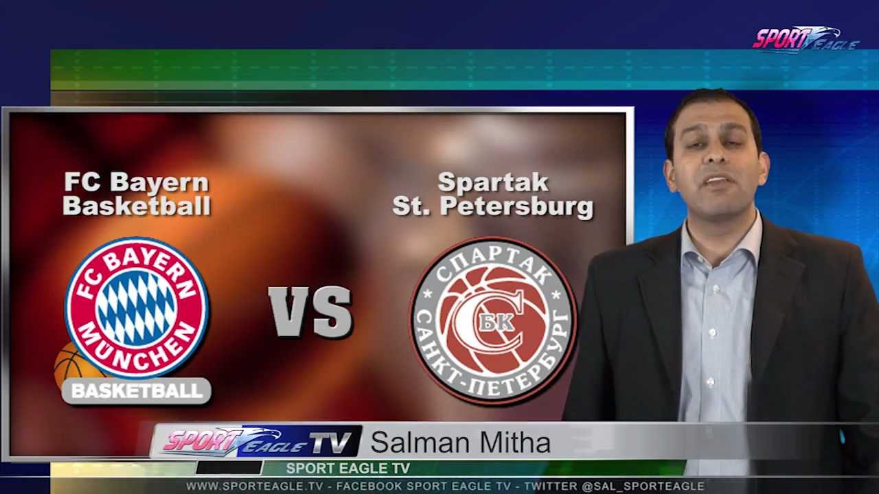 Sport Eagle TV - FC Bayern Basketball vs. Spartak St. Petersburg -- hilites & interviews