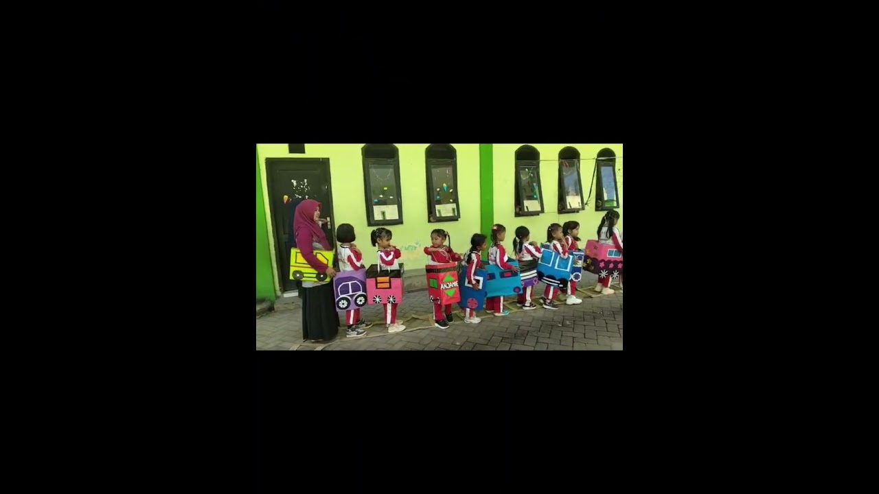 kegiatan kokulikuler tema alat transportasi darat( kereta api)projek bersama walimurid TK mafda