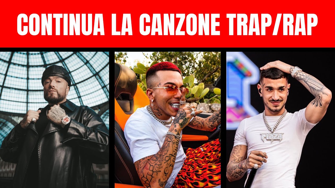 QUIZ - CONTINUA LA CANZONE TRAP/RAP ITALIANA #quiz  #trap  #rap  #musica
