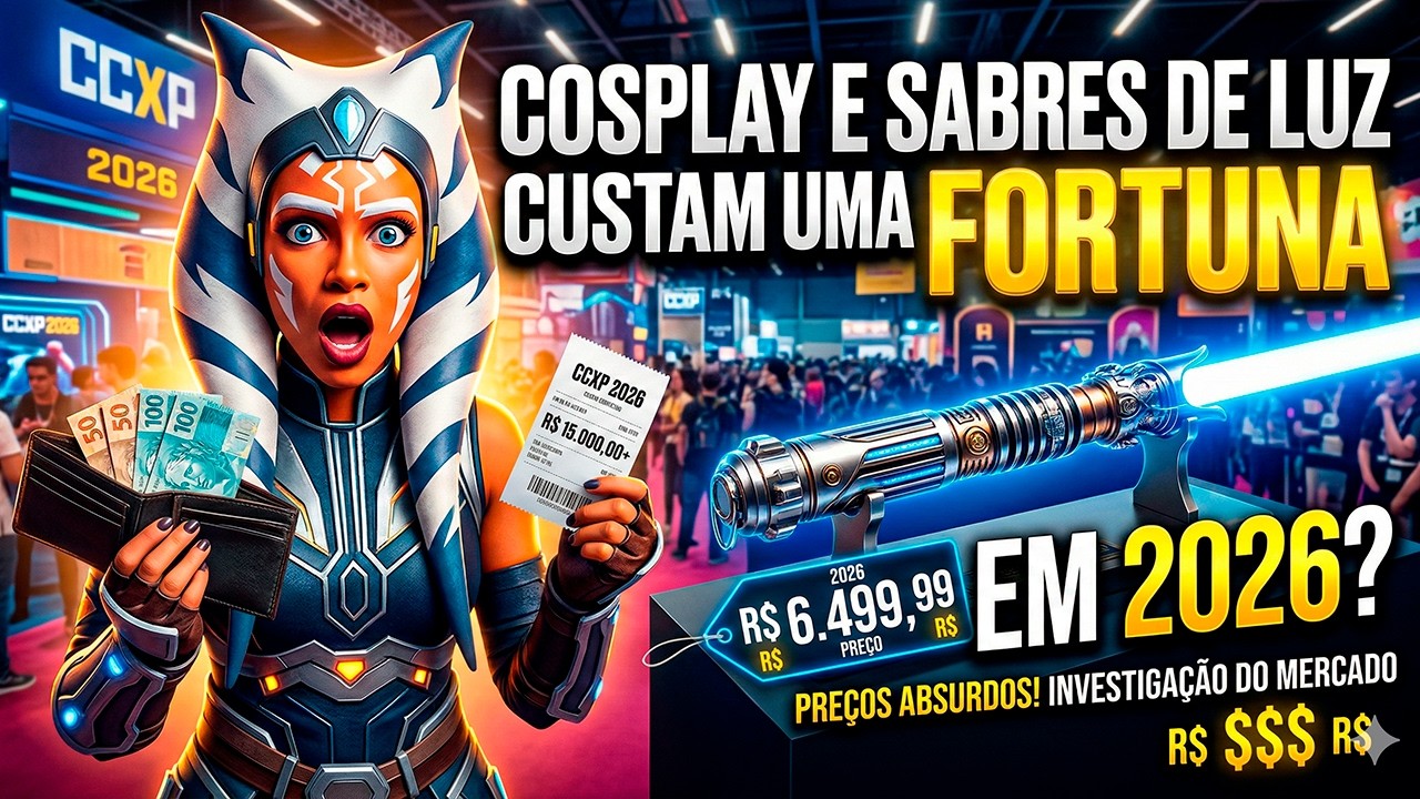 Por que Cosplay e Sabres de Luz custam uma FORTUNA em 2026?
