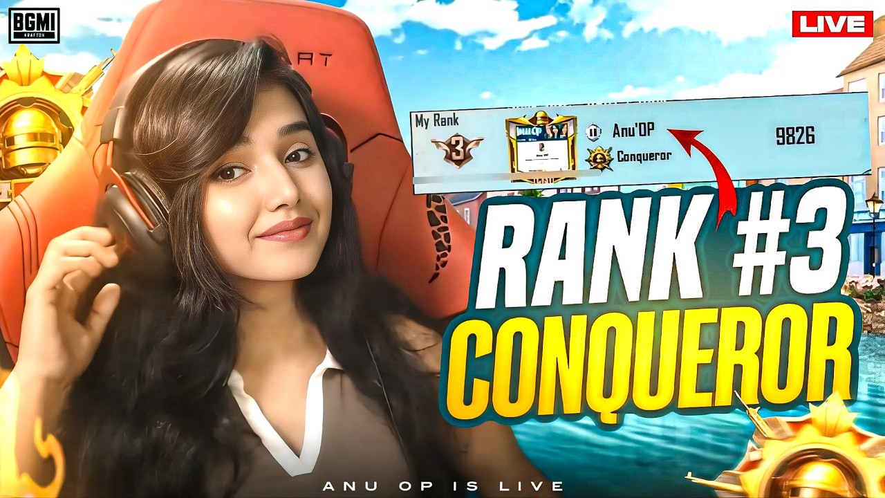 AGGRESSIVE CONQUEROR RUSH GAMEPLAY | VERTICAL STREAM #shortvideo #bgmilive #girlgamer #shortsfeed