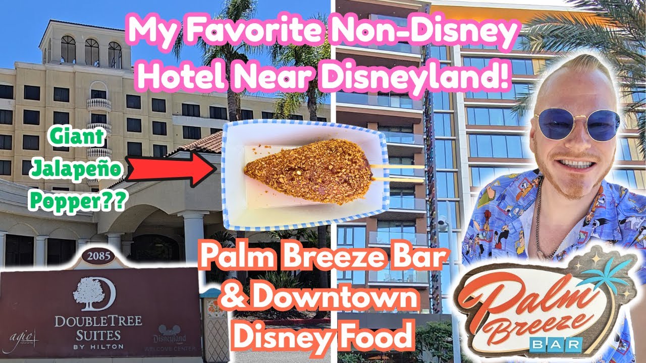 My Favorite AFFORDABLE Hotel to Stay At Near Disneyland | DoubleTree Tour & Downtown Disney Food