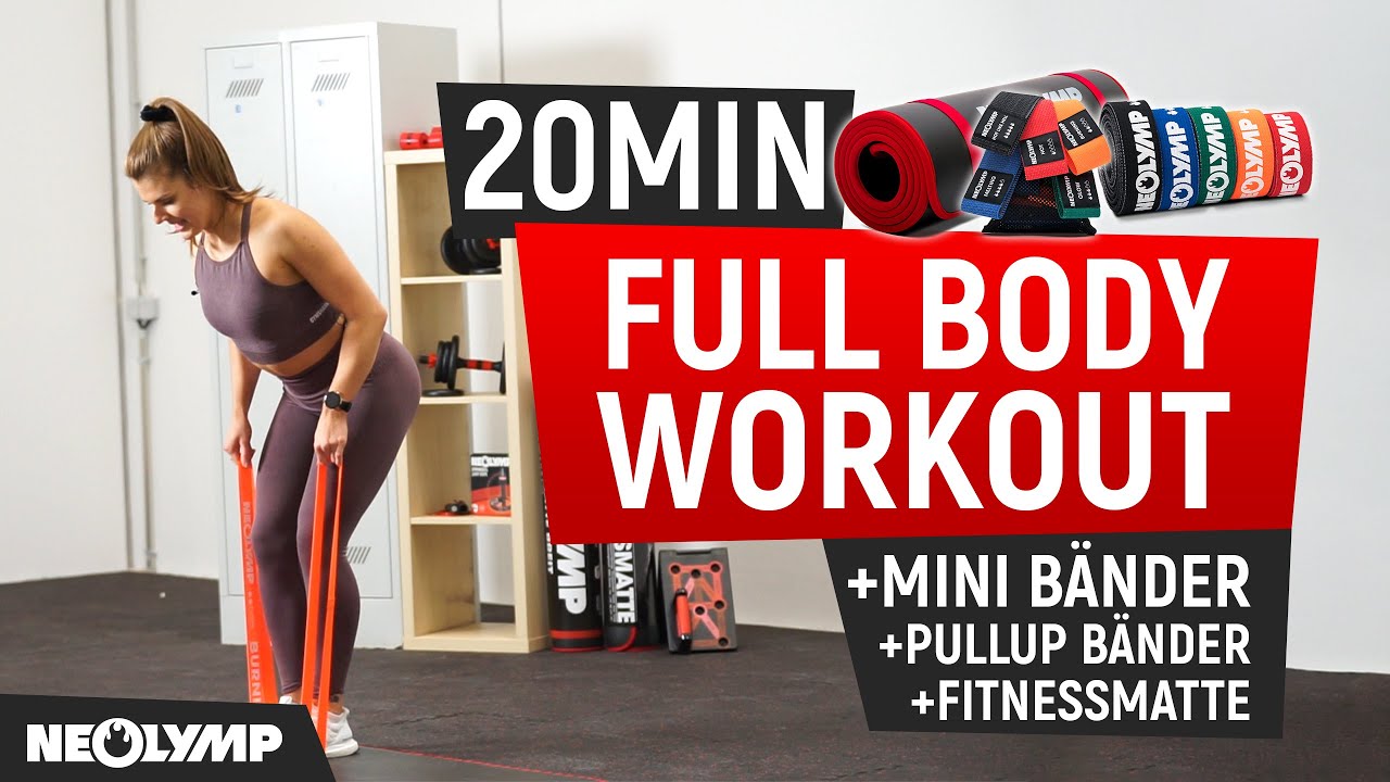 20 MIN FULL BODY WORKOUT - WITH MINI AND PULL UP BANDS | NEOLYMP