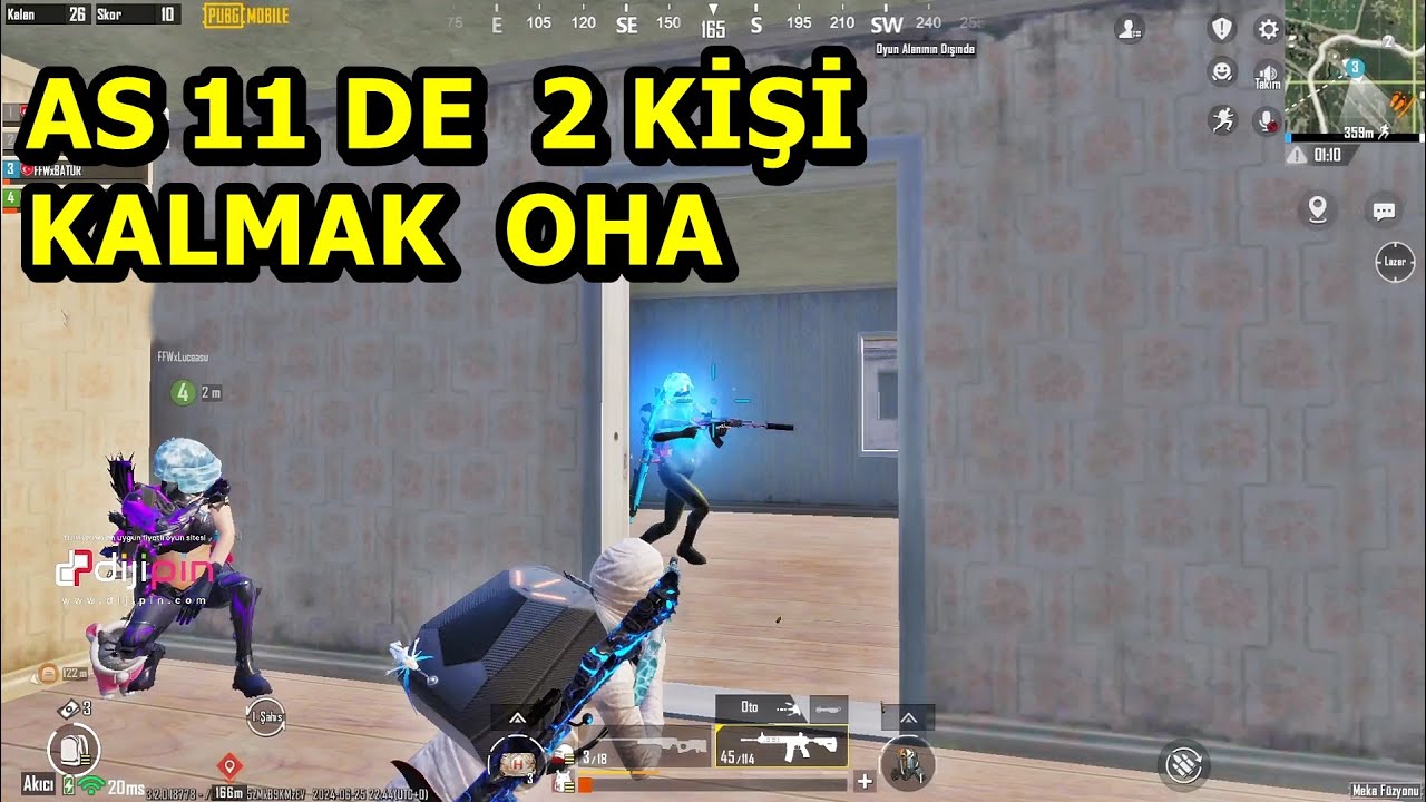 AS 11 DE 2 KİŞİ KALMAK OHA ! YOK BÖYLE MAÇ BATUR GAME PUBG MOBİLE