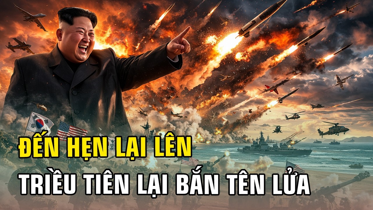 CHIẾN SỰ LEO THANG: TRIỀU TIÊN PHÓNG HƠN 10 TÊN LỬA ĐẠN ĐẠO GIỮA LÚC MỸ - HÀN TẬP TRẬN!