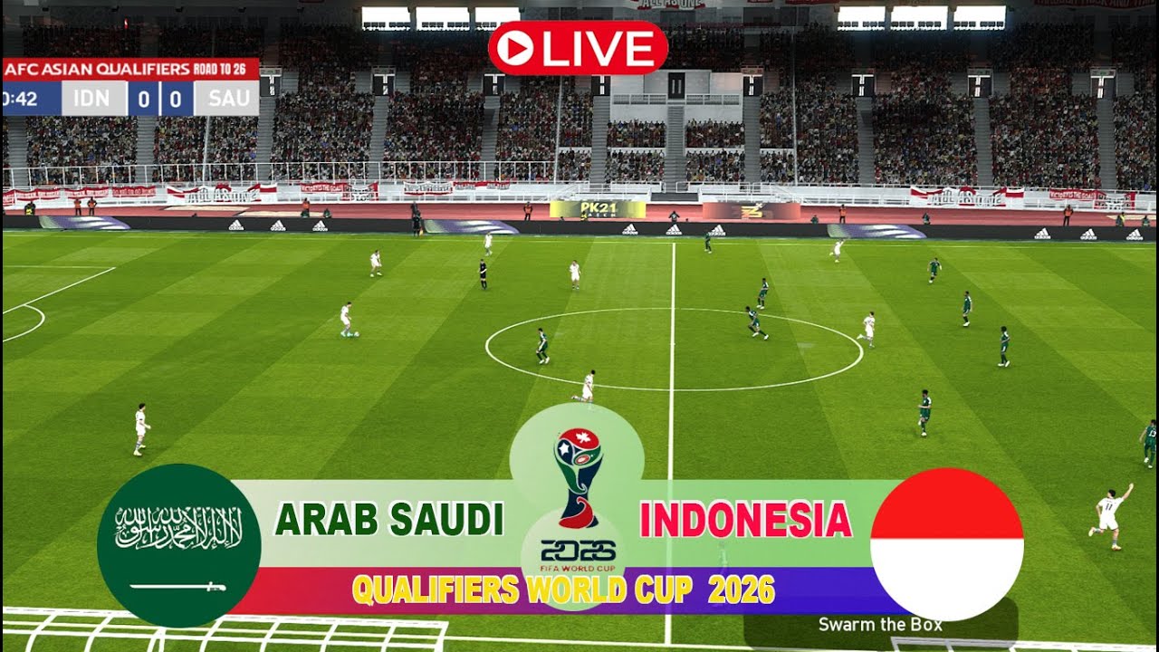 [LIVE] INDONESIA VS ARAB SAUDI ROUND 4 QUALIFIERS WORLD CUP 2026  LIVE STREAM  SIMULASI GAME 