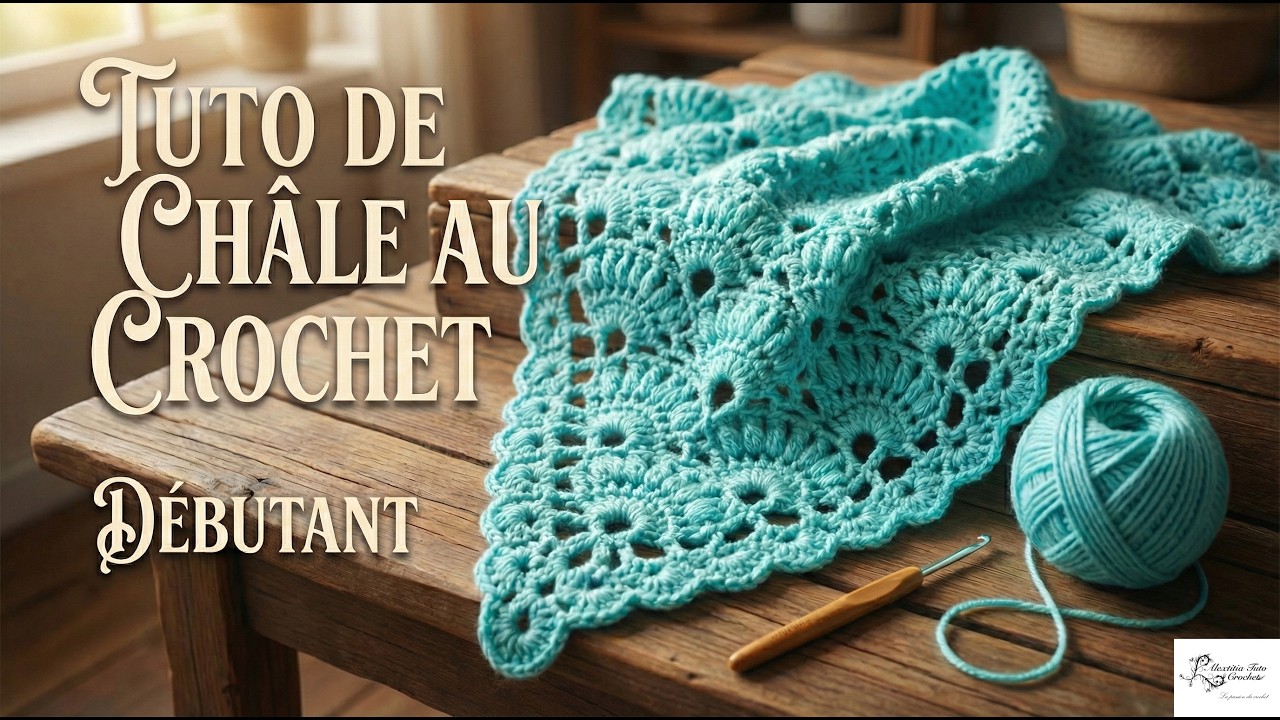 Tuto motif pour ch&acirc;le au crochet @AlextitiaTutoCrochet