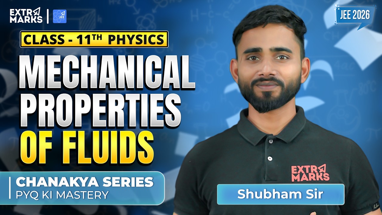 Past Year Question Revision| Mechanical Properties of Fluids|Class 11 Physics |JEE 2026| Shubham Sir