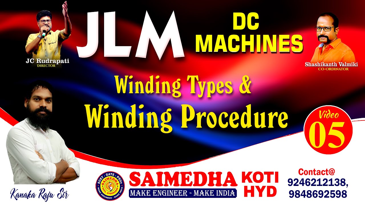 Winding Types & Winding Procedure || SAIMEDHA KOTI - HYD || 9246212138