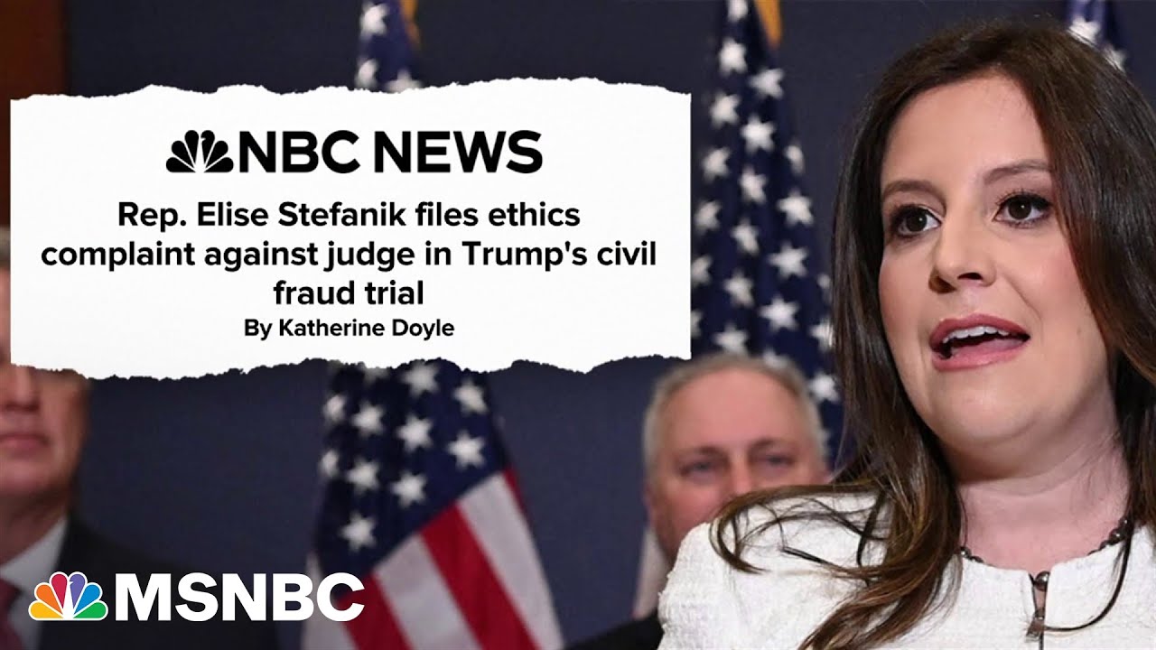 Elise Stefanik carries Trump's water in a desperate attempt to discredit the civil fraud trial