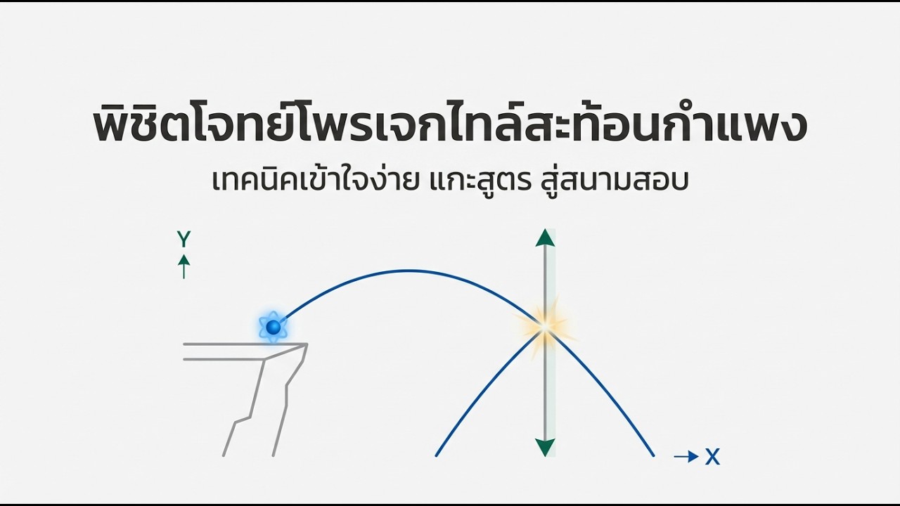 พิชิตโจทย์โพรเจกไทล์สะท้อนกำแพง ใน 3 ขั้นตอนง่ายๆ