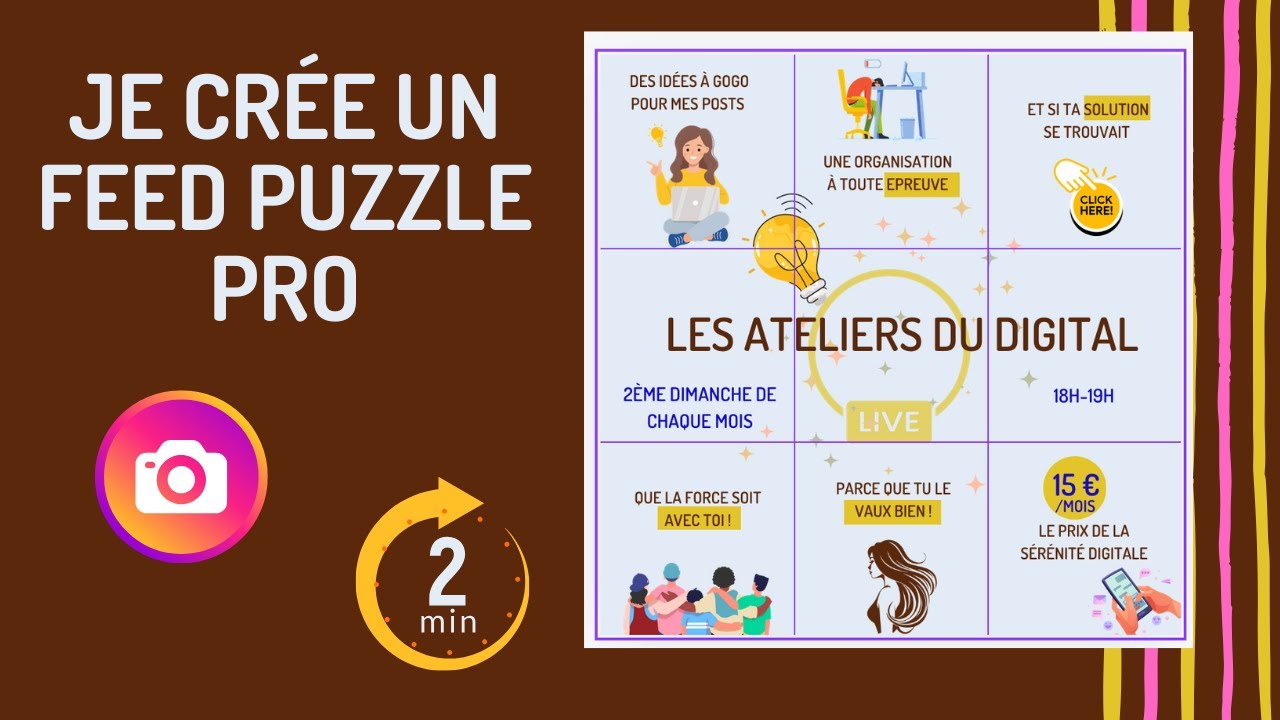 Tuto débutant : Comment créer un feed puzzle pour Instagram avec Canva ?