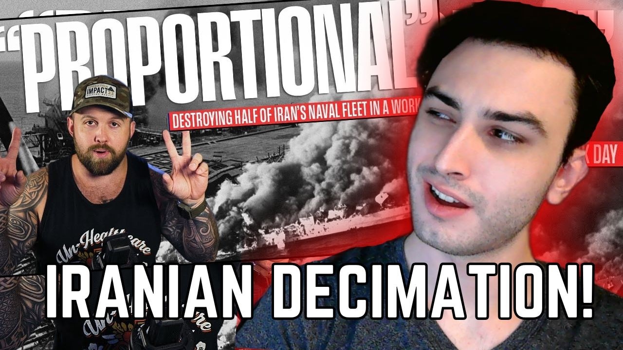 Canadian Reacts to America Obliterates Half Of Iran's Navy in 8 hours!