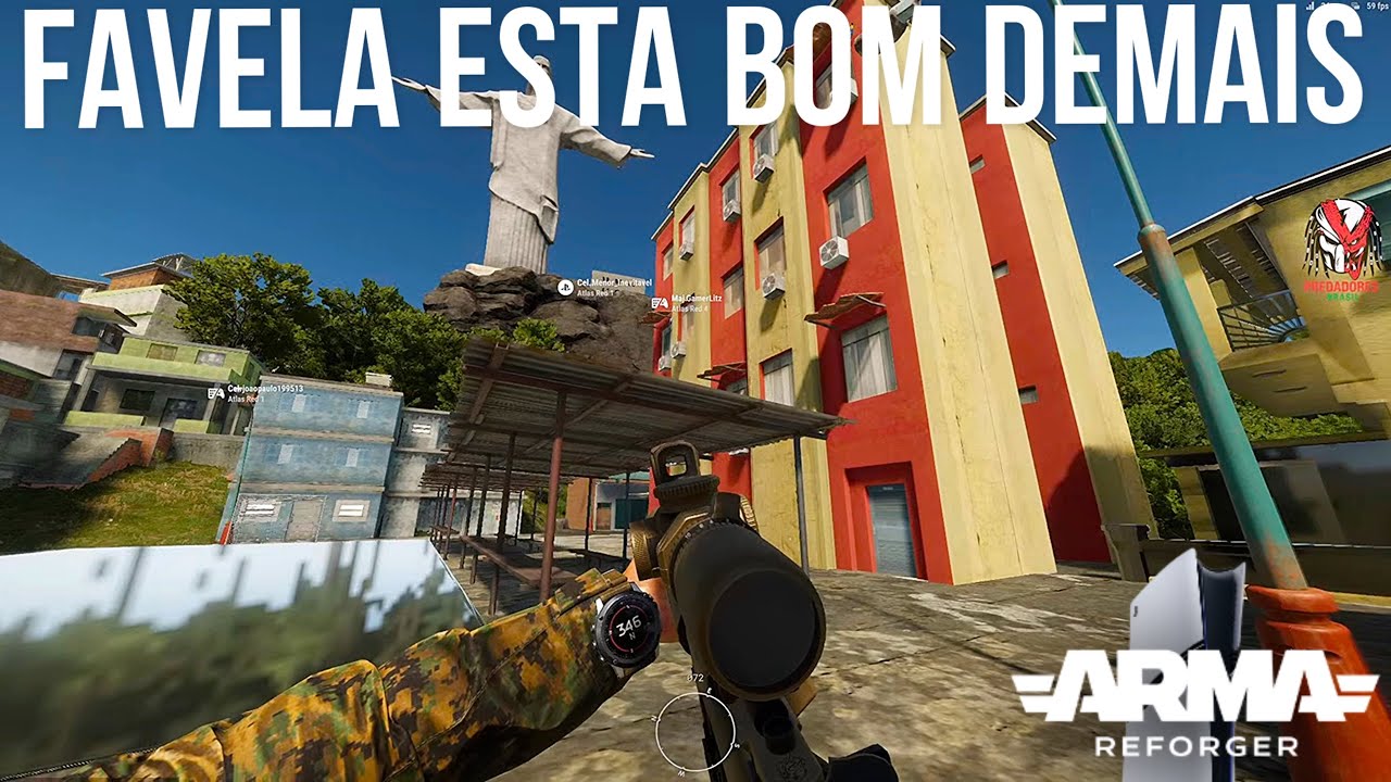 ARMA REFORGER (PS5 MODS) MAPA FAVELA ESTA MUITO BOM DE JOGAR !