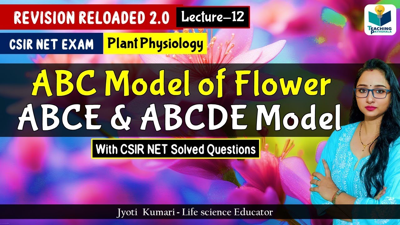 ABCDE & ABC Model of Flower | CSIR NET 2024 |Lecture 12 | Plant Physiology | Revision Reloaded 2.0
