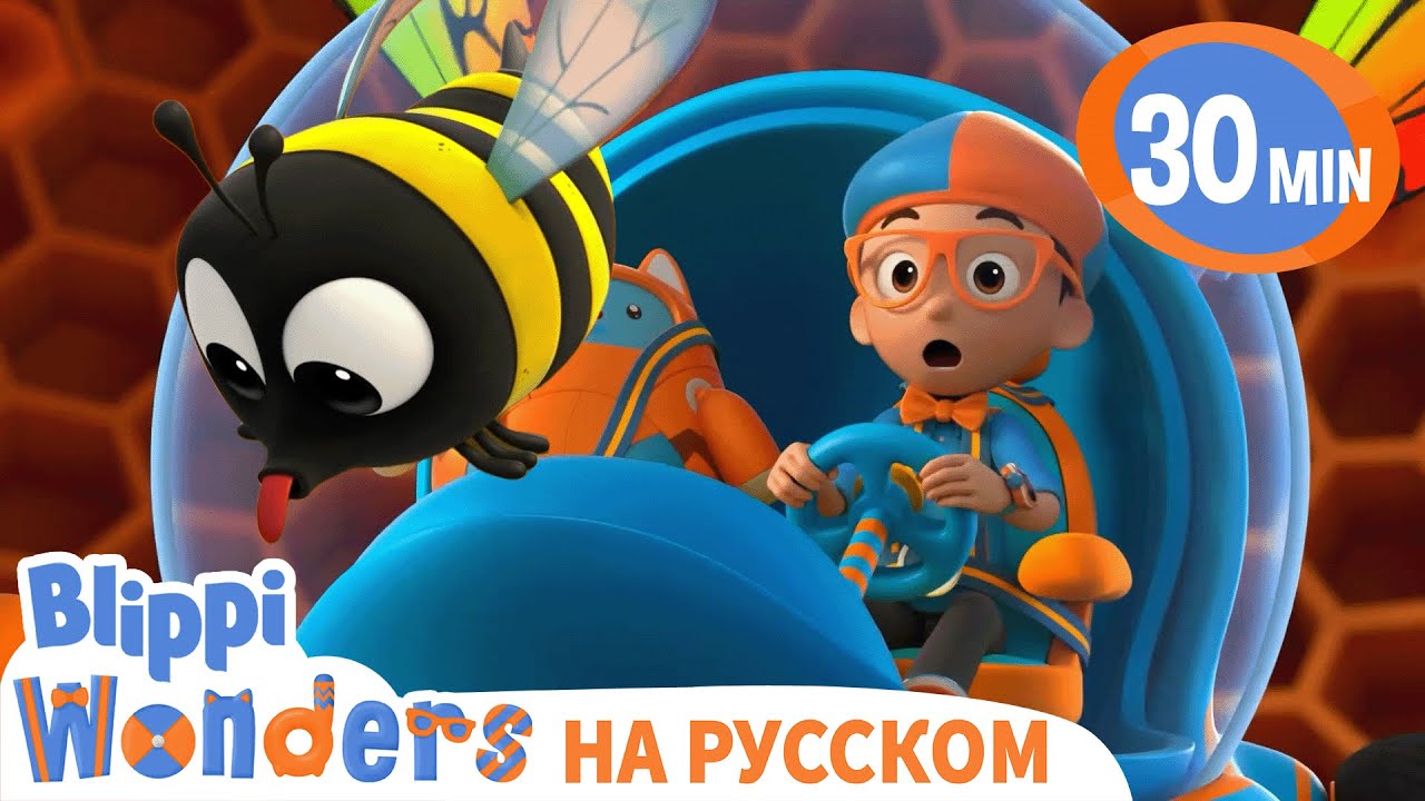 Мёд | Изучай этот мир вместе с Блиппи | Обучающие видео для детей | Blippi Russian