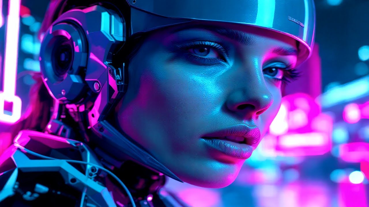 Atlantic Glitch | Neon-Lit Dystopian Future | Cinematic Cyberpunk EDM