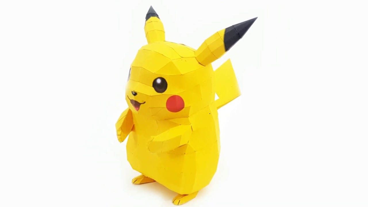 How to make Pikachu with paper | Pokémon DIY 3D Paper craft