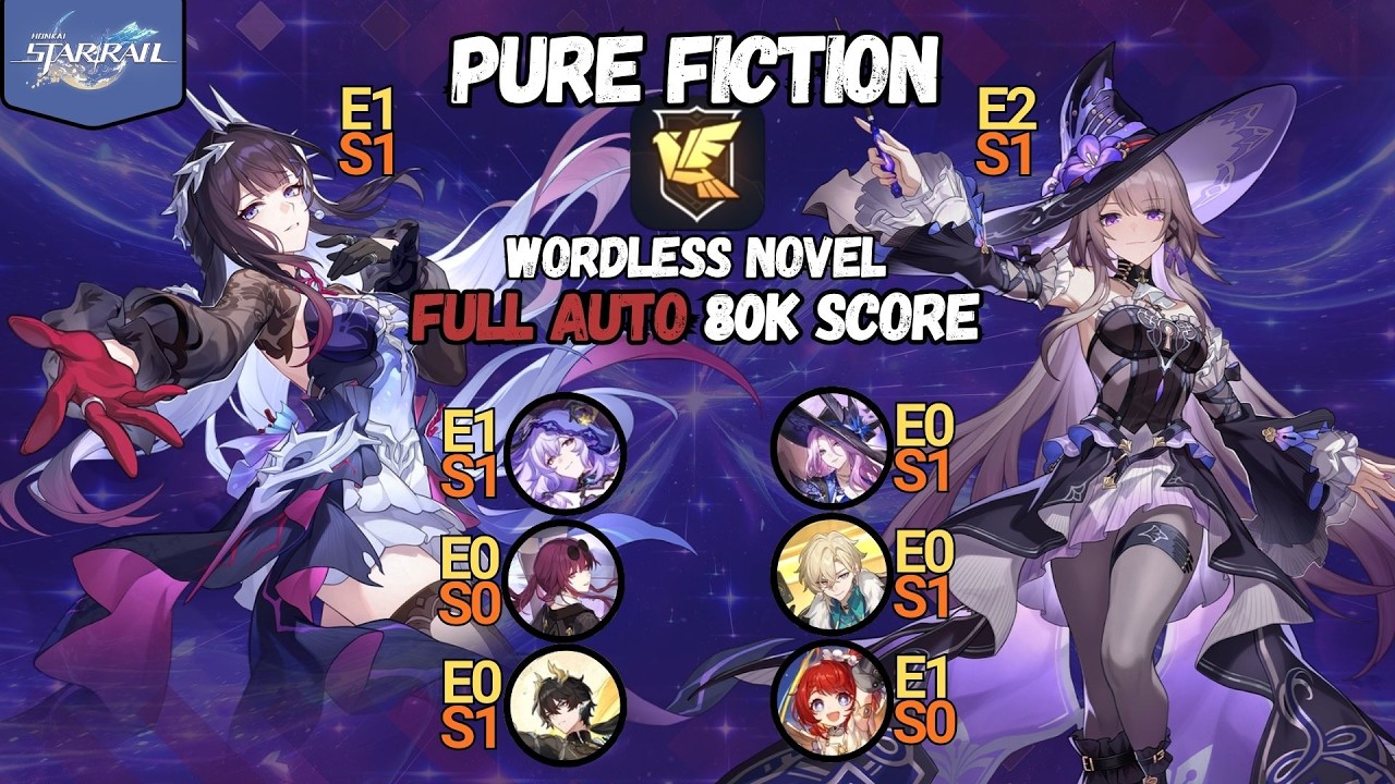 DOT and The Herta - Full Auto 80k Clear | Pure Fiction: Wordless Novel [ Honkai Star Rail]