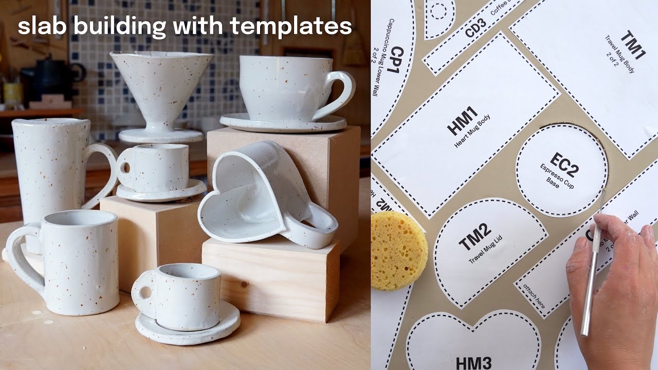 Clay templates for 6 pottery projects