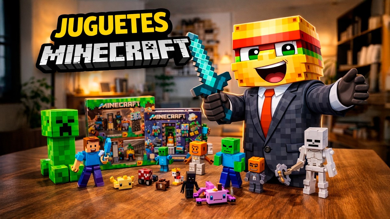 Unboxing 3 de los Juguetes MÁS VENDIDOS de Minecraft!!