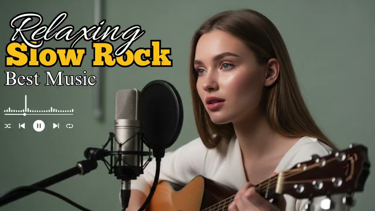 Relaxing Rock Slow Tempo | Calm Guitar Rock for Stress Relief