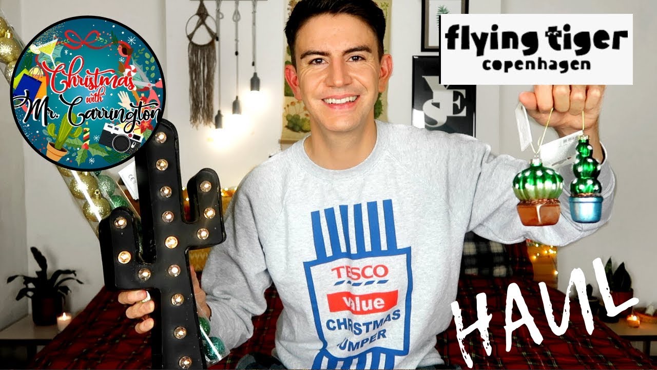 FLYING TIGER CHRISTMAS DECORATIONS & HOMEWARE HAUL 2018 | CHRISTMAS WITH MR CARRINGTON