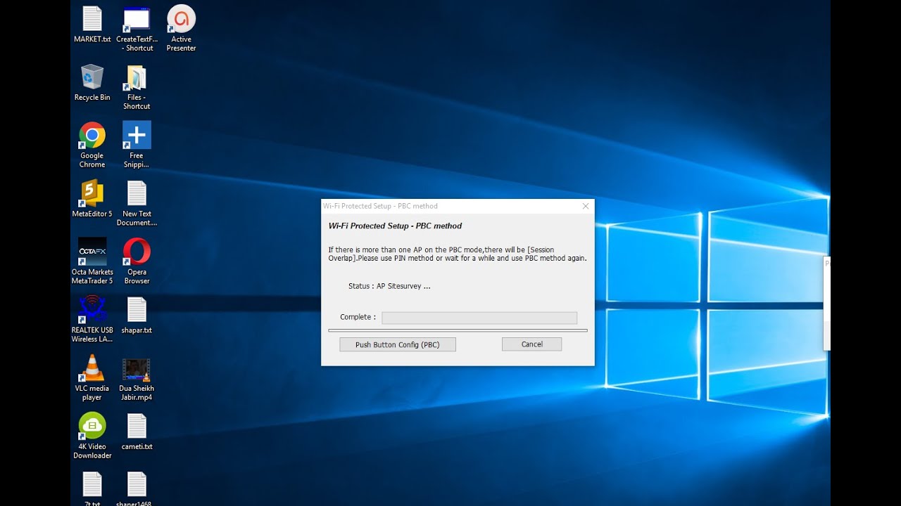 Wifi protected setup PBC method 100% work