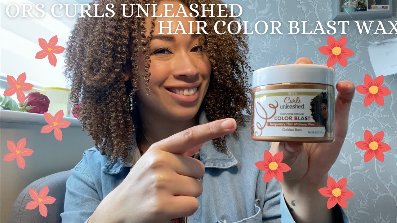 NEW HAIR COLOUR? | ORS CURLS UNLEASHED COLOR WAX GOLDEN BARS | TEMPORARY HAIR COLOUR WAX