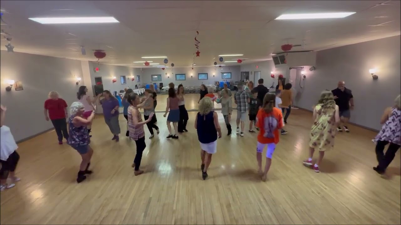 Funky Shuffle    Contra   Jo T   Demo with Minnesota Line Dancers