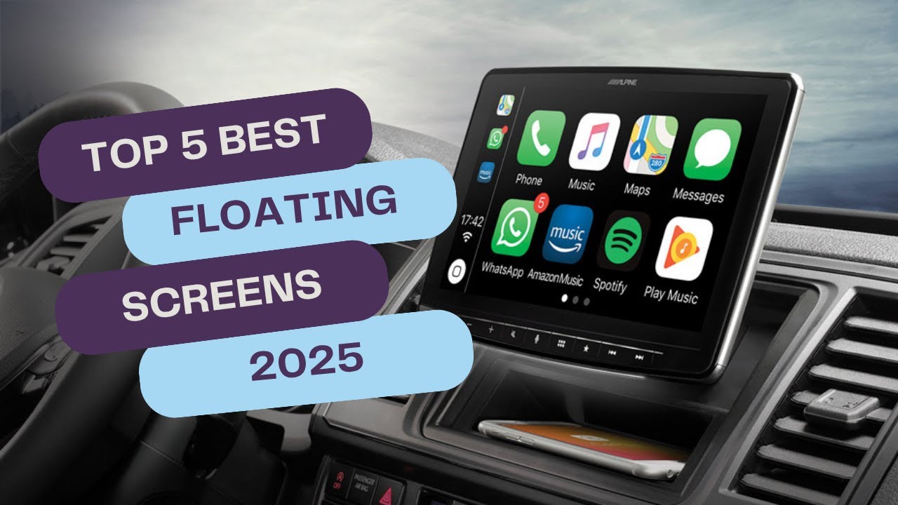 Top 5 BEST Floating Screen Car Stereos in 2025 🚗  Wireless CarPlay & Android Auto!