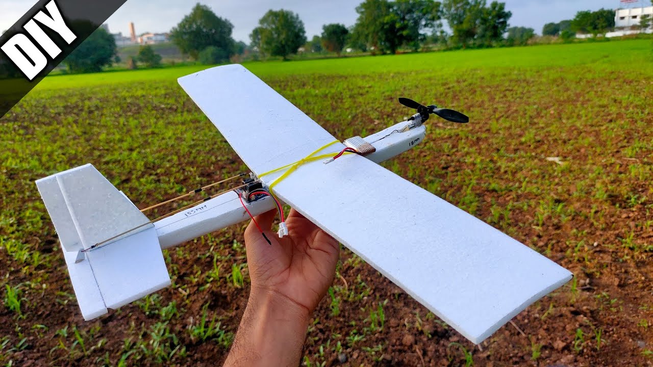 How to make rc plane | rc plane with homemade propeller gearbox | 