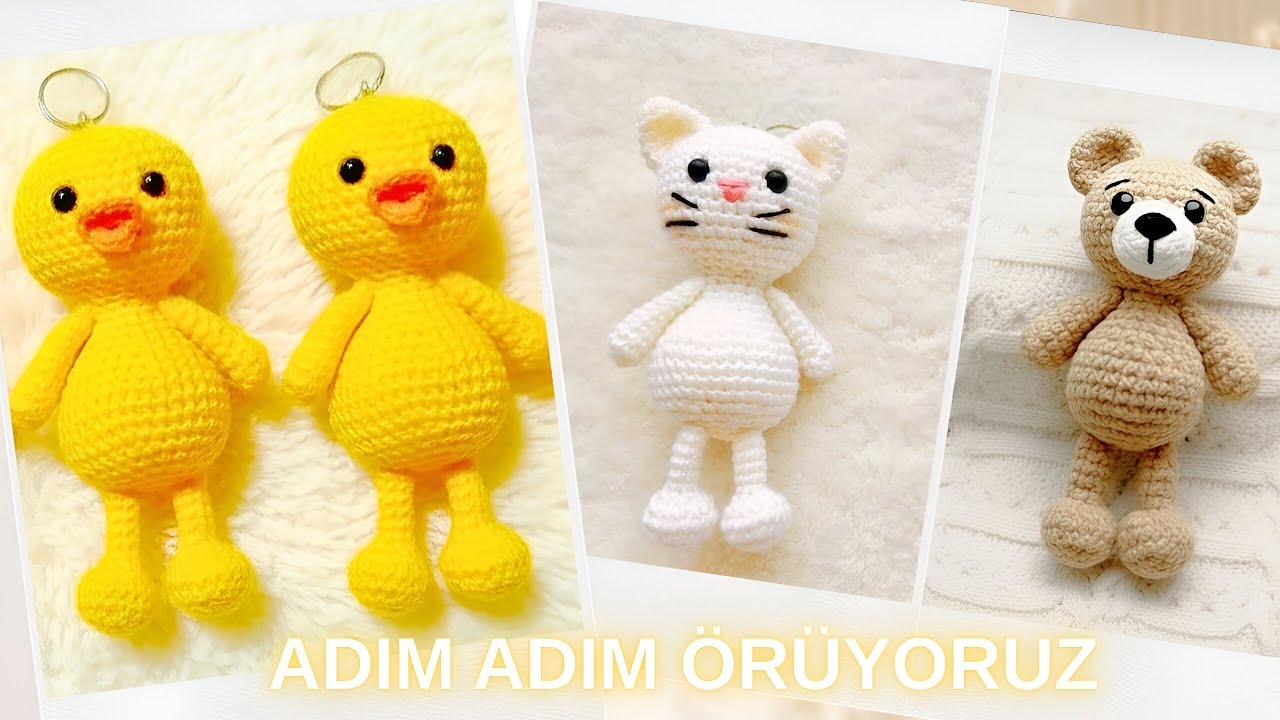 Kolay Amigurumi Ördek Anahtarlık Yapımı | Amigurumi Hayvan | Amigurumi Animals Crochet