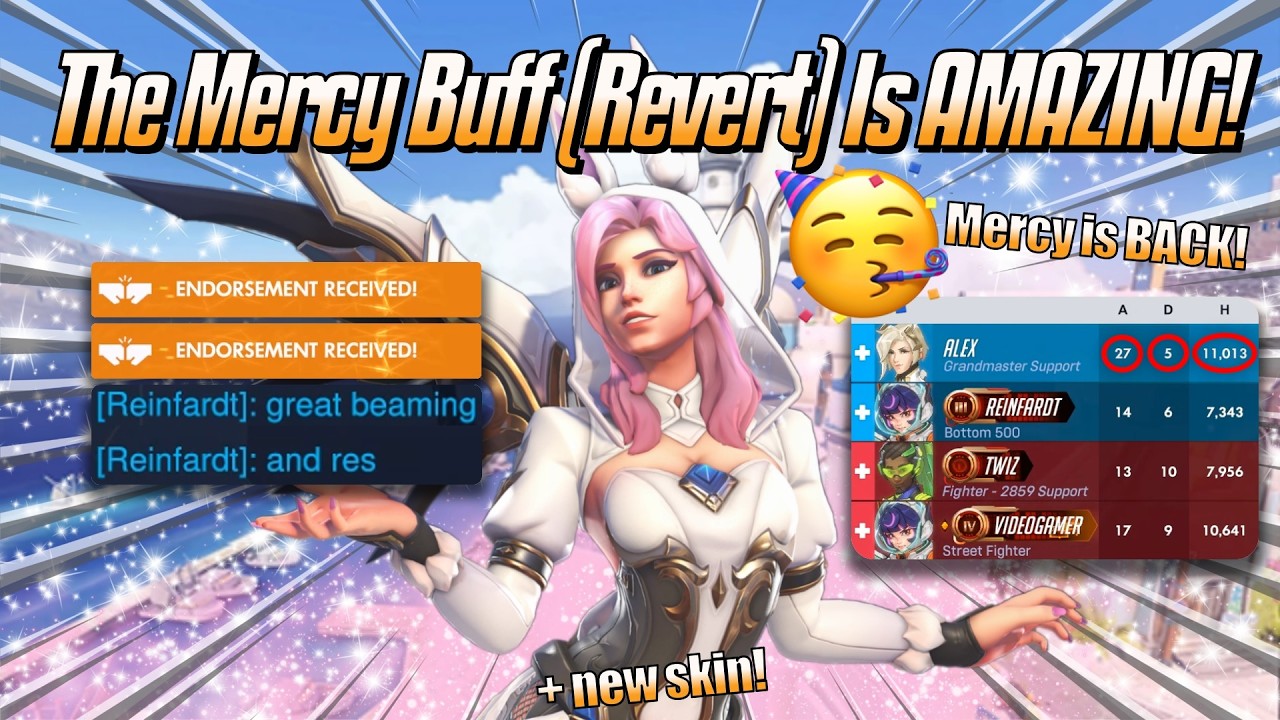 The Mercy Buff (Revert) Is AMAZING! 🥳 - Mercy Gameplay & Commentary - Overwatch 2 (Season 2)