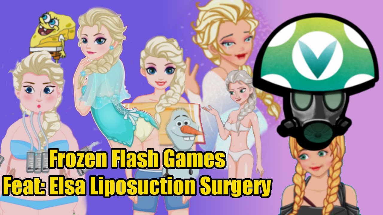 Frozen Flash Games: Feat. Elsa Liposuction surgery - Rev [Vinesauce]