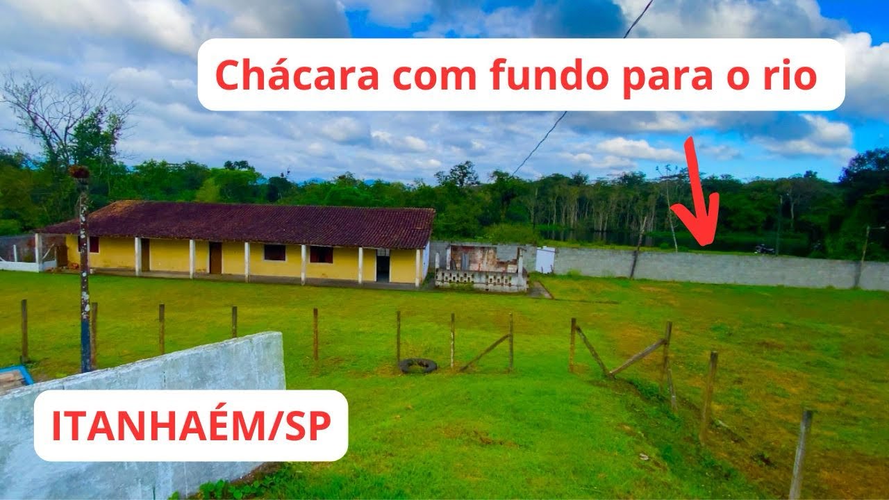 CHÁCARA COM FUNDO PARA O RIO EM ITANHAÉM/SP