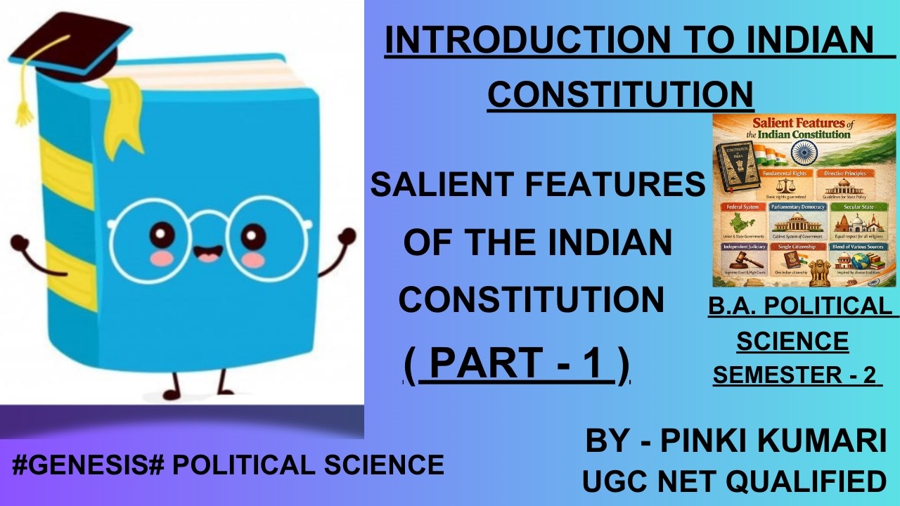 SALIENT FEATURES OF THE INDIAN CONSTITUTION | PART - 1 | B.A. POLITICAL SCIENCE | SEMESTER - 2 |