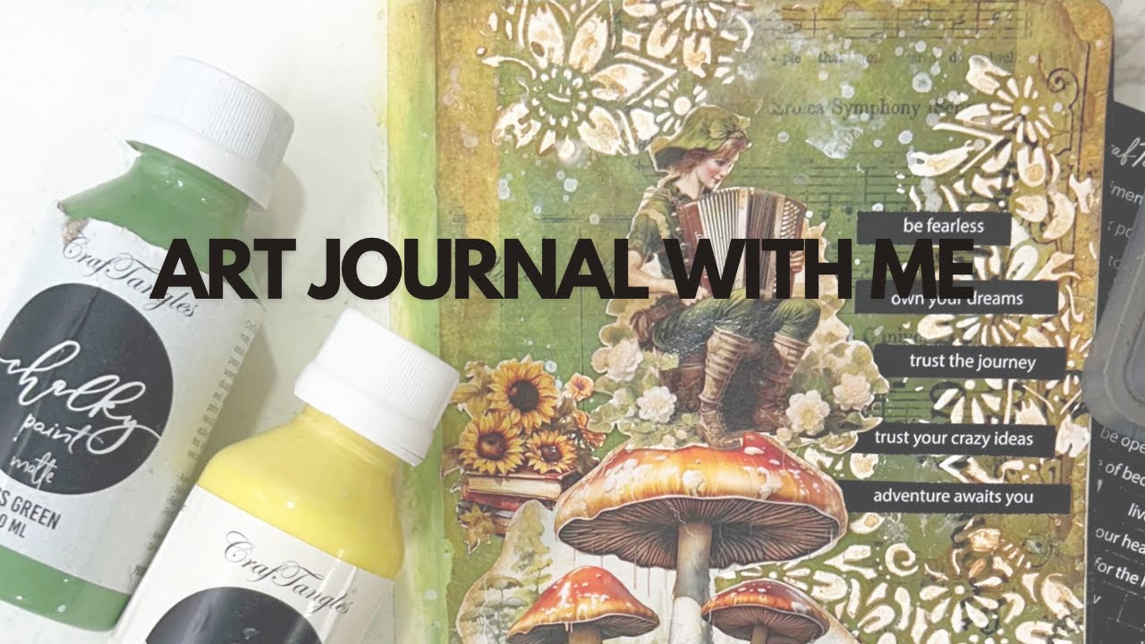 Art Journal with me | Dt project for @craftadda