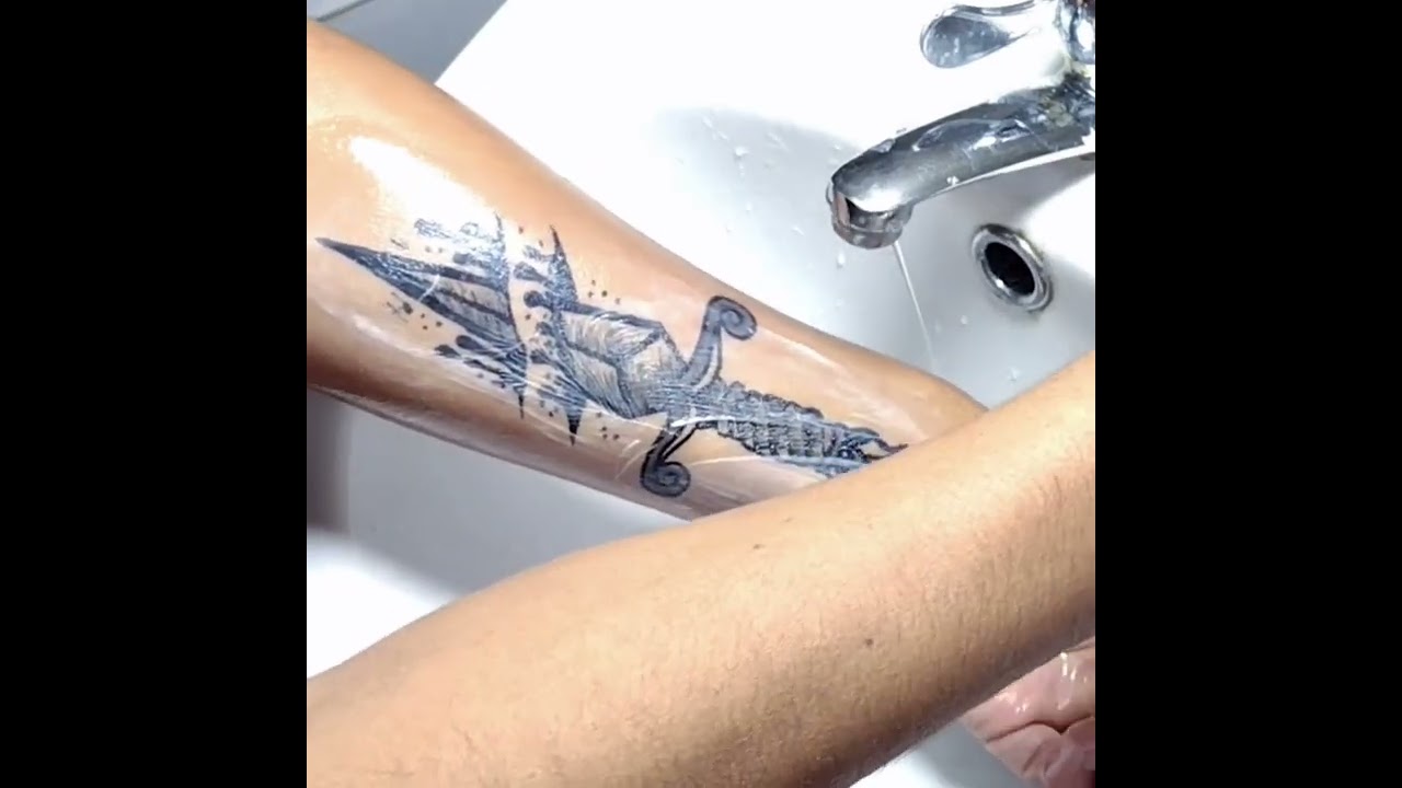 Cuánto dura un tatuaje temporal? Prueba del agua y jabón VIDEO TUTORIAL