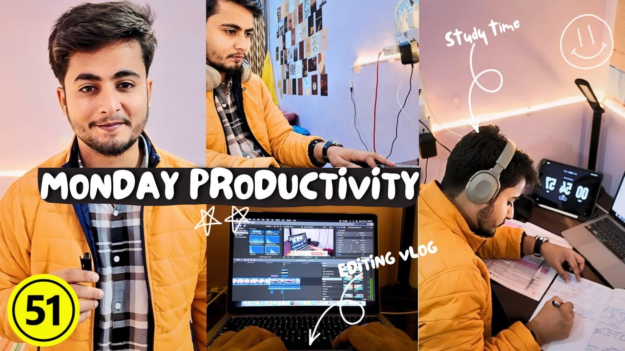 DAY - [51/∞] MONDAY PRODUCTIVITY| STUDY VLOG | DAILY ROUTINE |