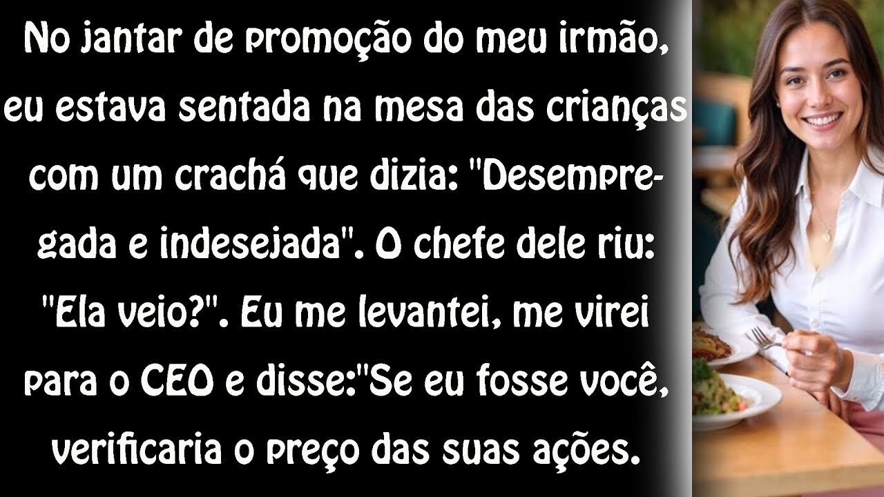 Eles zombaram de mim em um jantar de promoção — no final da noite, estavam em silêncio*