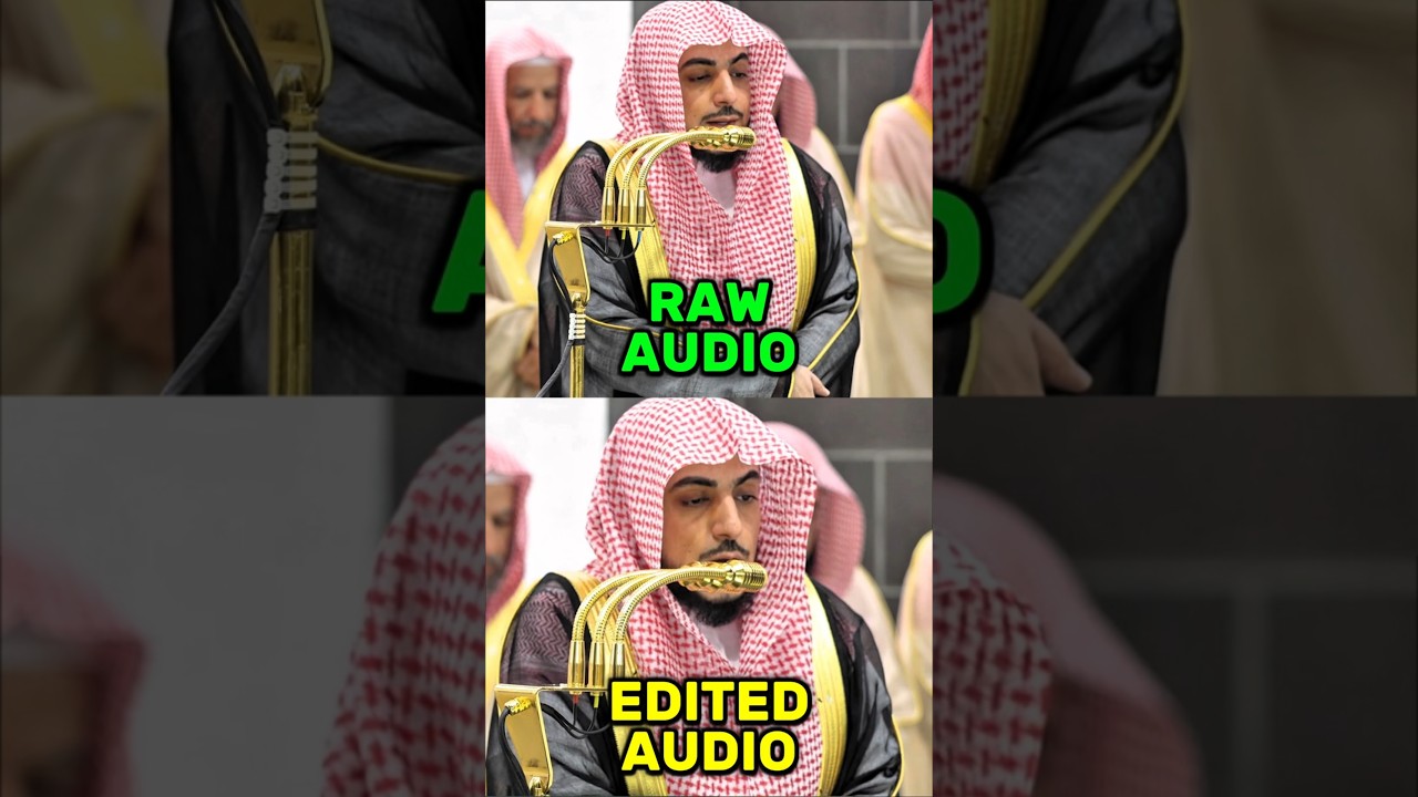 Raw Audio VS. Edited Audio | Beautiful Recitation from Taraweeh Ramadan 1446 | Sheikh Shamsan #quran