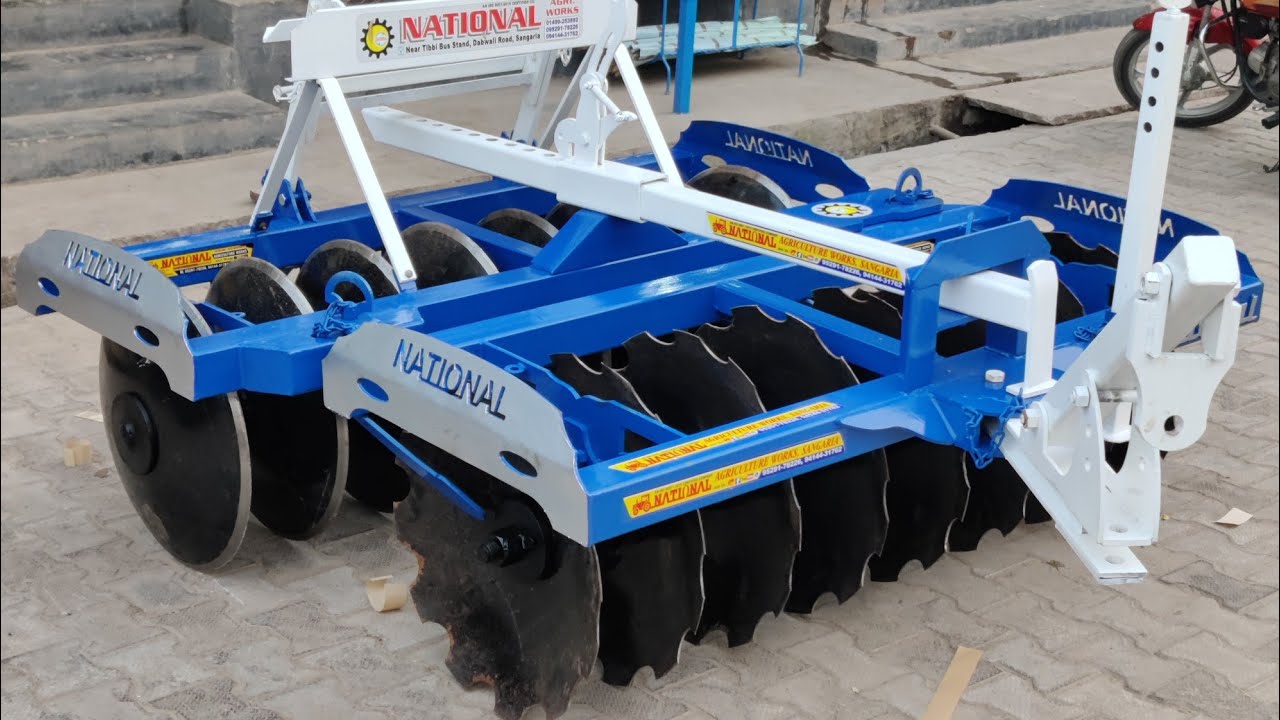 National implements || sangaria || Disc harrow || taviya 16-18-20 || modern agriculture ||