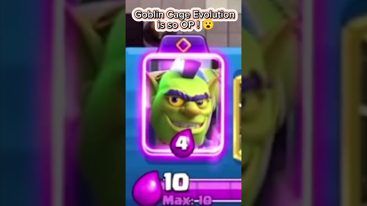 Testing Goblin Cage Evolution! #clashroyale (Watch Full Video)